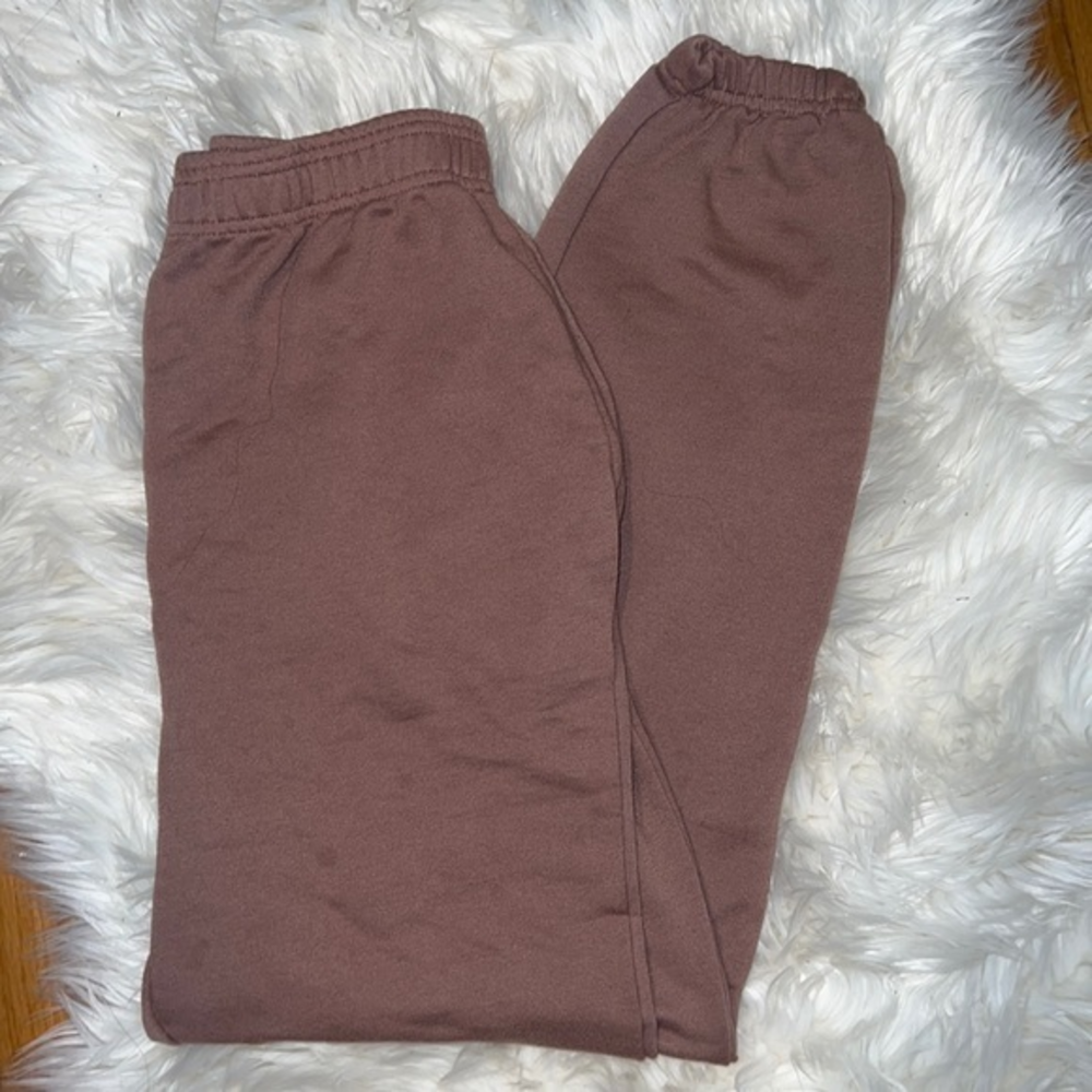 Missguided taupe purplish brown‎ sweatpants